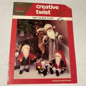 vintage 1990 Christmas craft book The Santa Claus Clan Bill Palasty paper